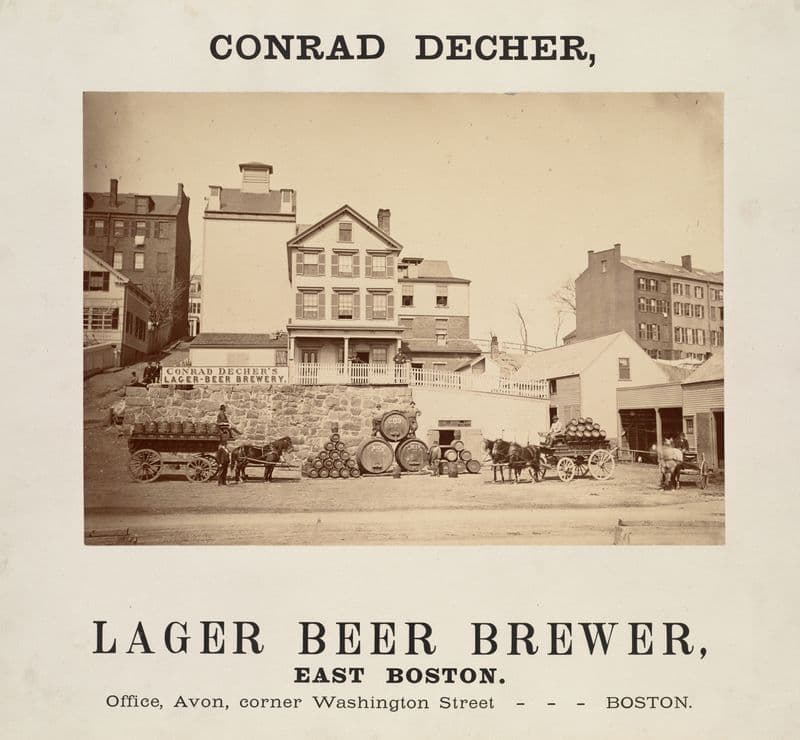 Conrad Decher, lager beer brewer, East Boston as a canvas print
