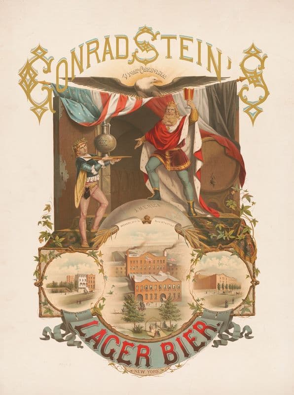 Conrad Stein’s lager bier as a canvas print