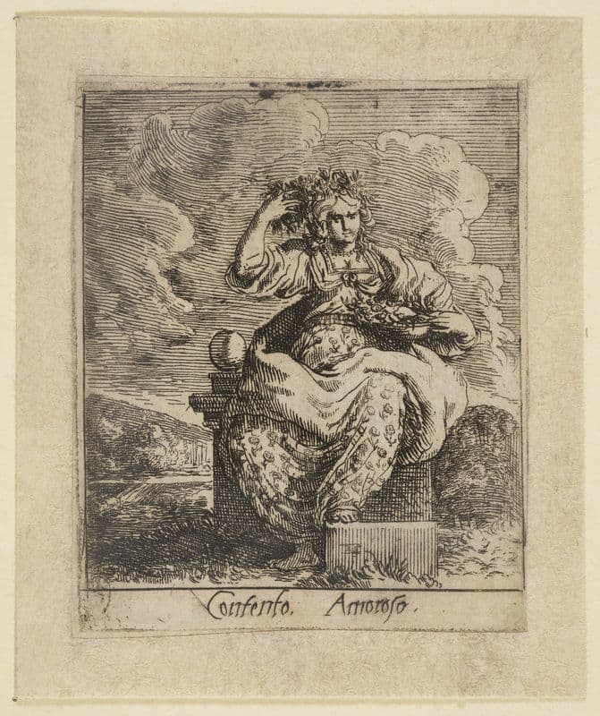 Contento amoroso as a canvas print