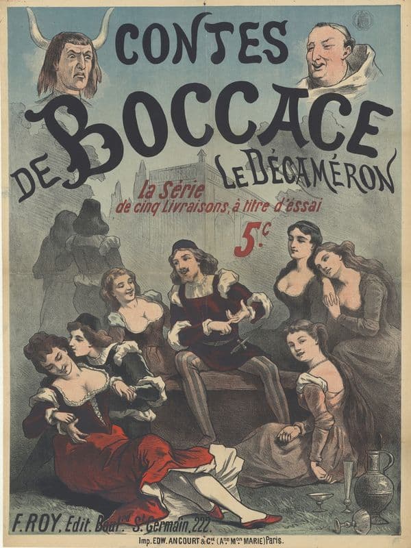 Contes de Boccace ; le Décaméron as a canvas print