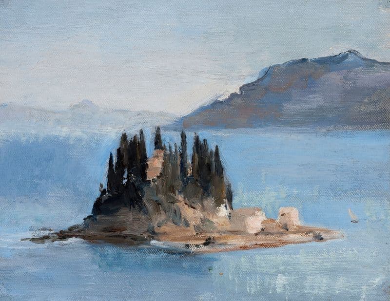 Corfu – Pontikonisi. From the journey to Greece as a canvas print