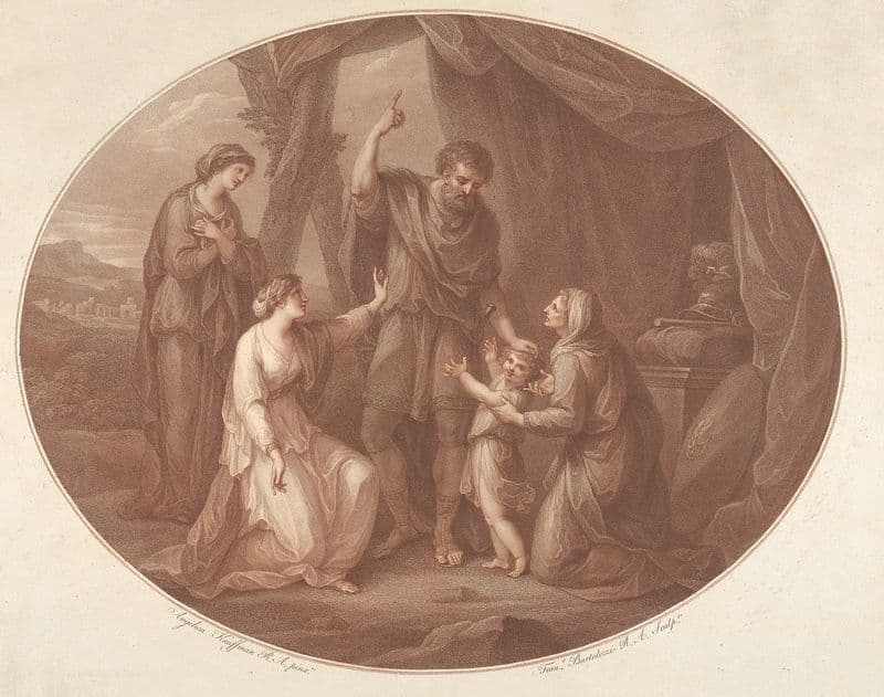 Coriolanus, Act 5, Scene III as a canvas print