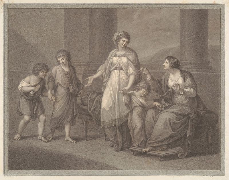 Cornelia, Mother Of The Gracchi as a canvas print