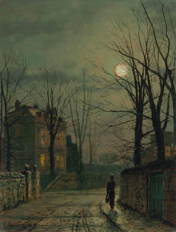Corner of the Old Road, Claughton, near Scarborough as a canvas print