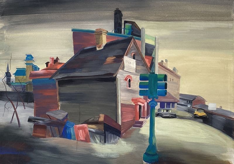 Corner as a canvas print