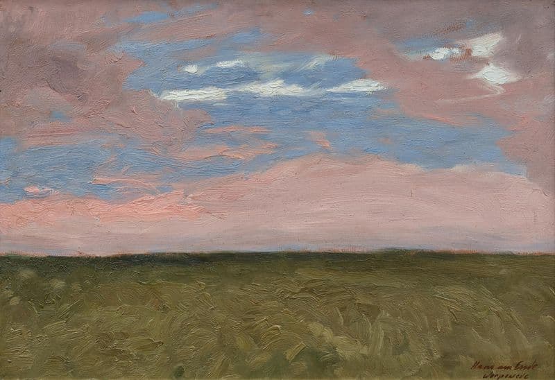 Cornfield at Dusk (20th century) as a canvas print
