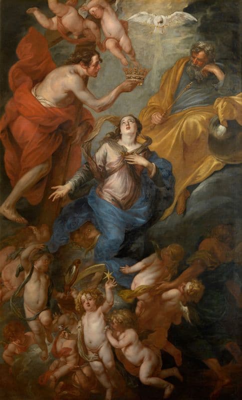 Coronation of Mary as a canvas print