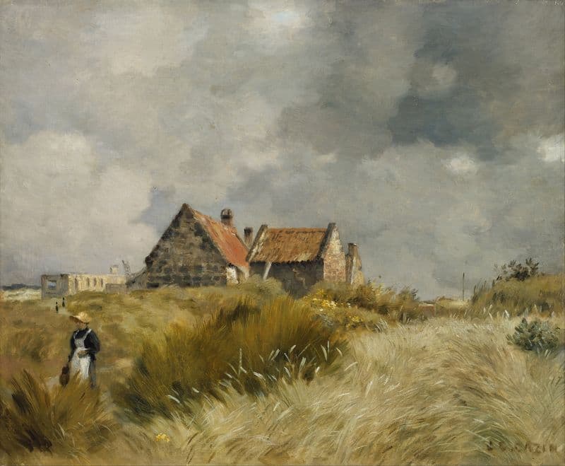Cottage in the Dunes as a canvas print