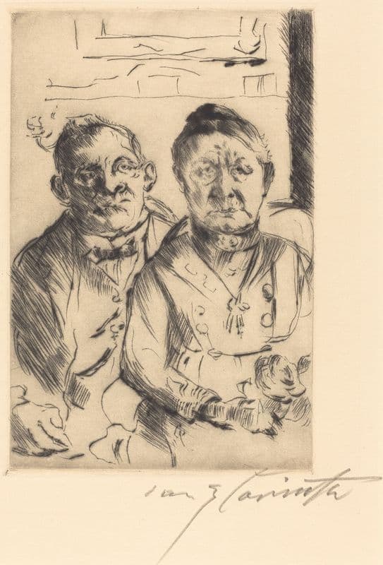 Couple from East Prussia (Ostpreussisches Ehepaar) as a canvas print