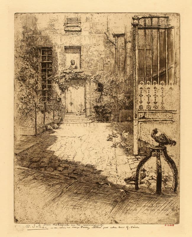 Cour de Rohan la treille le pas de mule as a canvas print