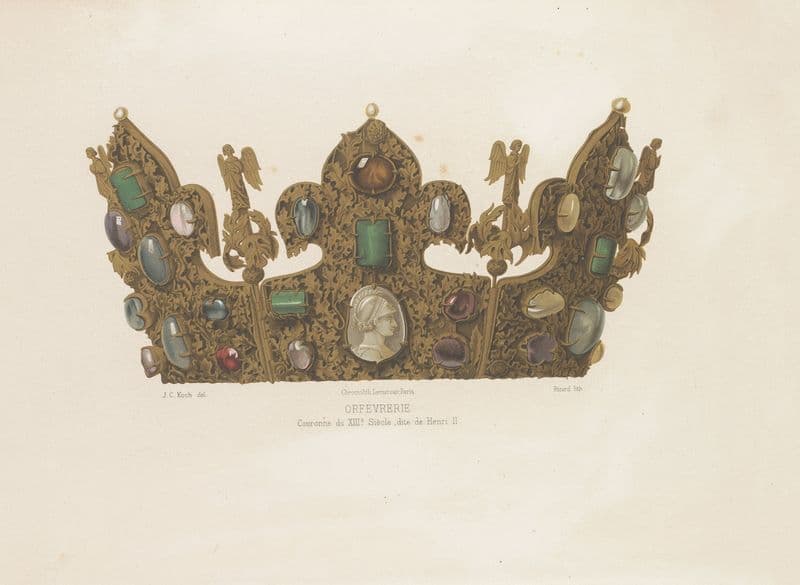 Couronne du XIIIe siècle, dite de Henri II (1859-1864) as a canvas print