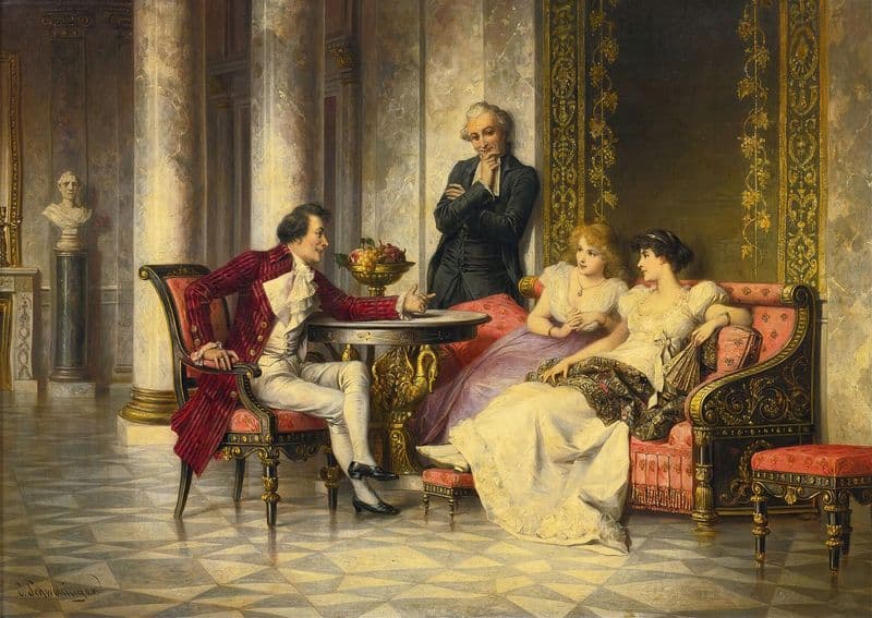Court Intrigues as a canvas print