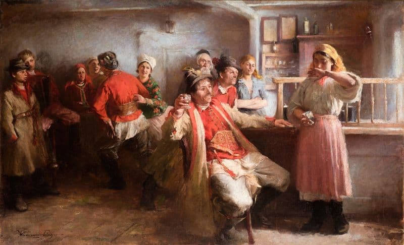Courtship as a canvas print