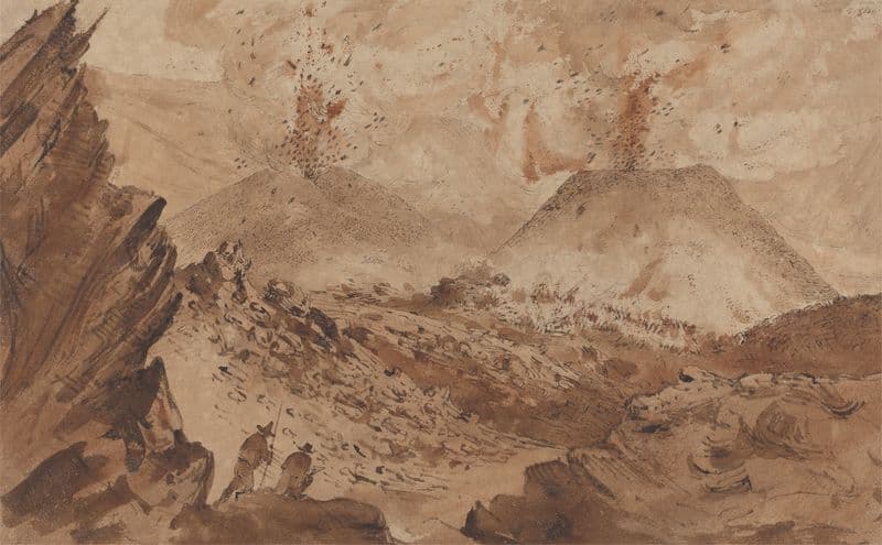 Crater of Vesuvius as a canvas print