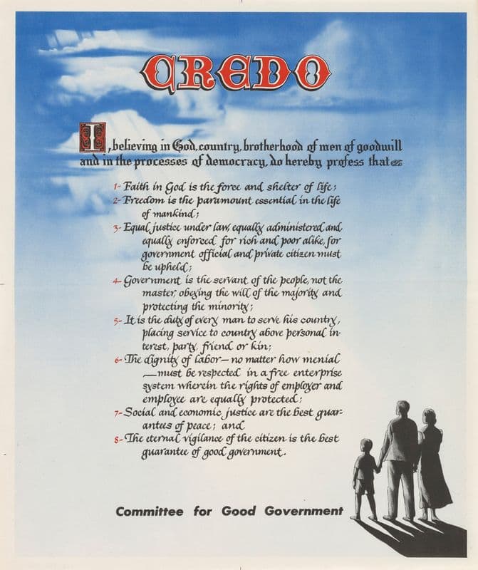Credo as a canvas print