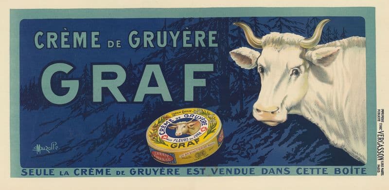 Crème de gruyère Graf as a canvas print