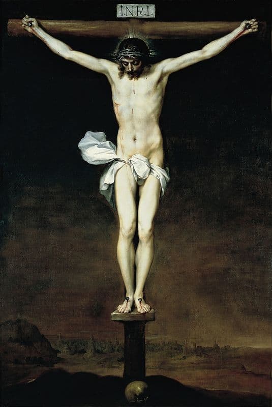 Cristo crucificado (ca 1646) as a canvas print