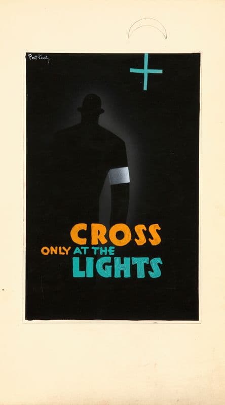 Cross only at the lights (between 1939 and 1946) as a canvas print