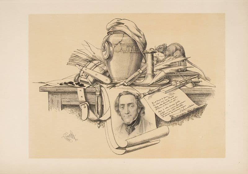 Cul-de-lampe final; réalisme as a canvas print
