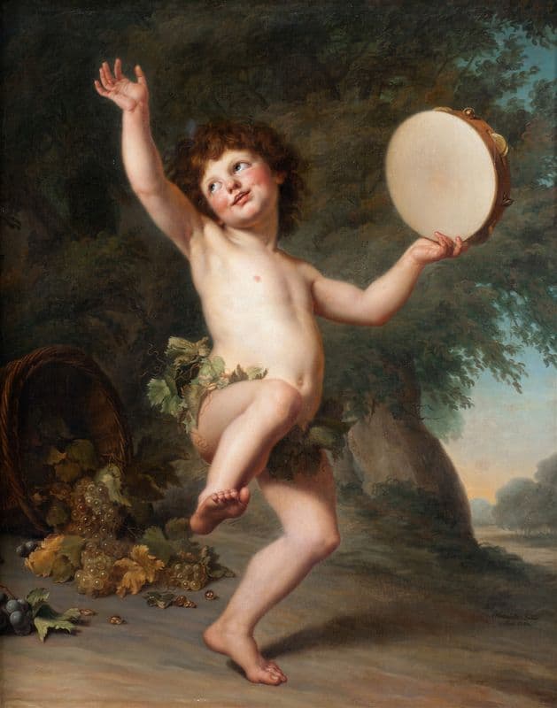 Cupid As Bacchus as a canvas print