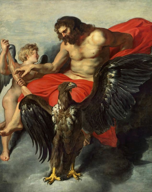 Cupid Supplicating Jupiter (ca. 1611–15) as a canvas print