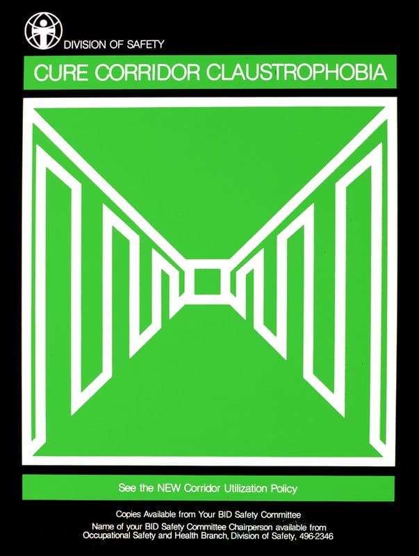 Cure corridor claustrophobia as a canvas print