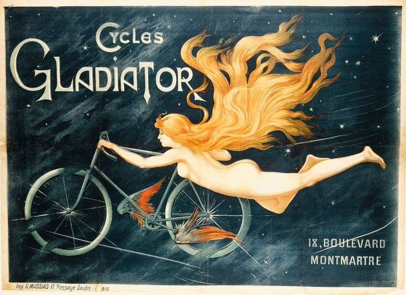Cycles Gladiator (1890-1900) as a canvas print