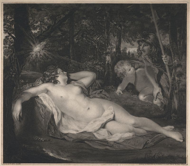 Cymon and Iphigenia as a canvas print