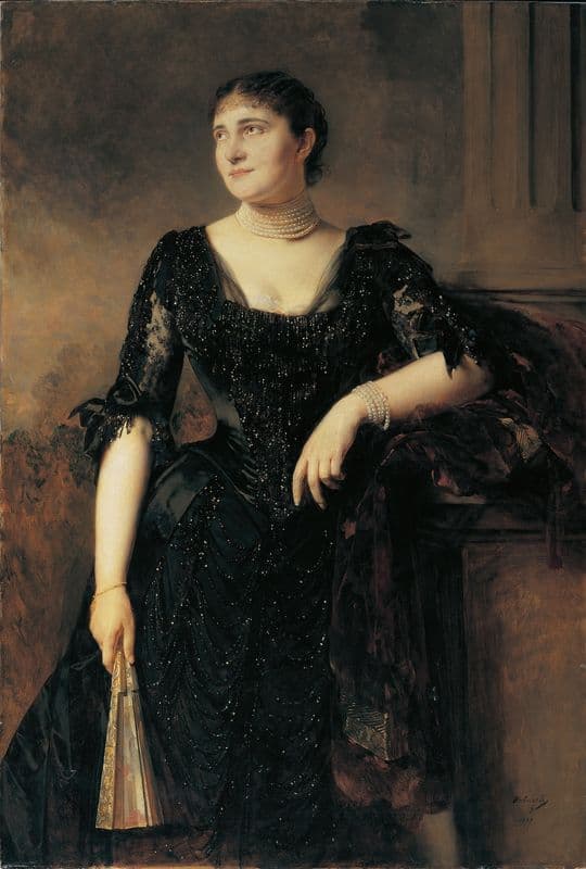 Damenbildnis as a canvas print