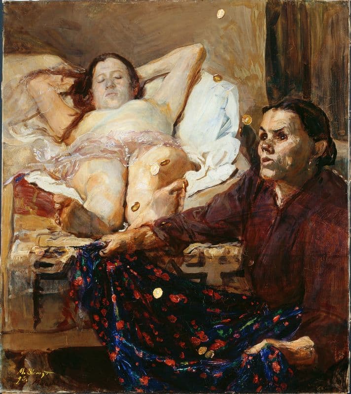 Danae as a canvas print