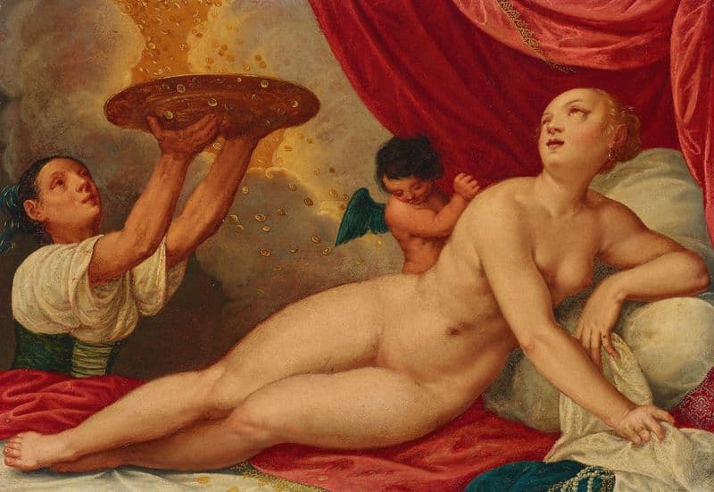 Danaë as a canvas print