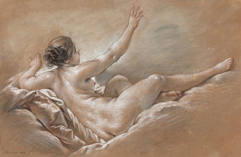 Danae Receiving the Golden Shower as a canvas print