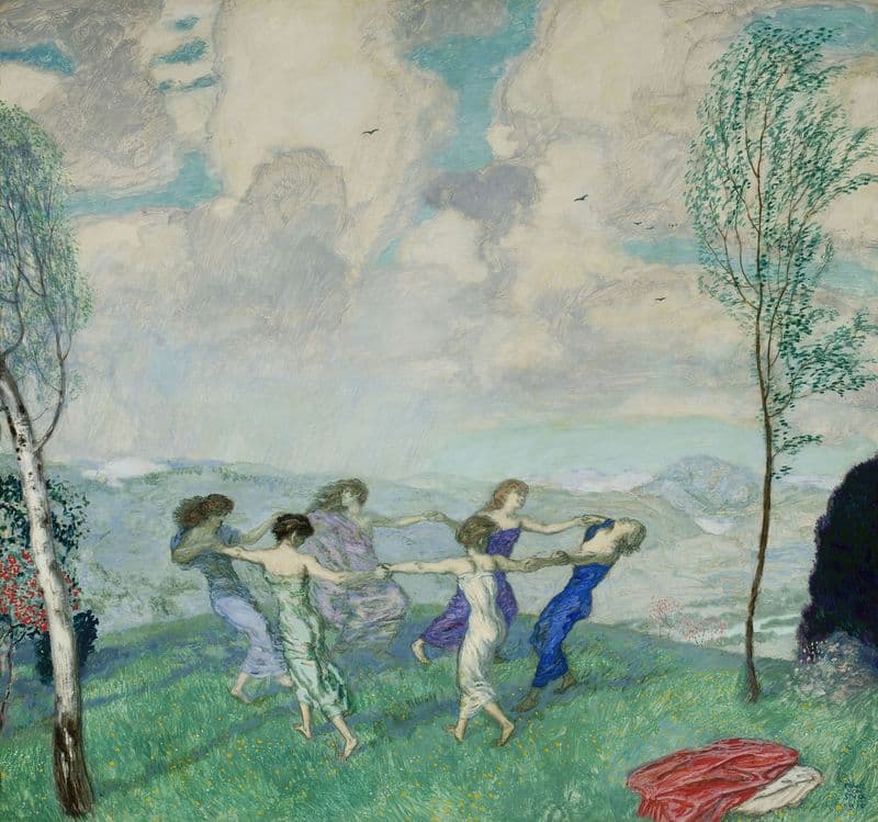 Dancing circle as a canvas print