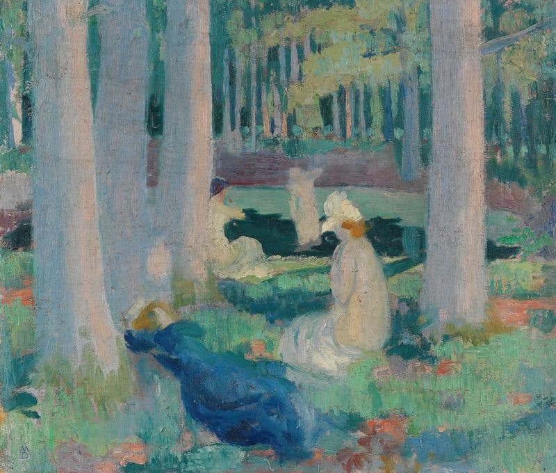 Dans la Forêt (Baignade à la Mare aux Canes) as a canvas print