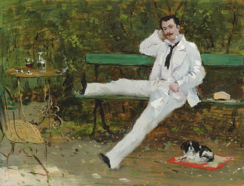 Dans le jardin (circa 1876) as a canvas print