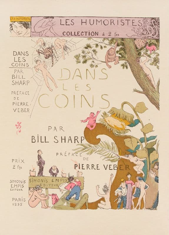 Dans les coins – couverture du livre de Bill Sharp as a canvas print