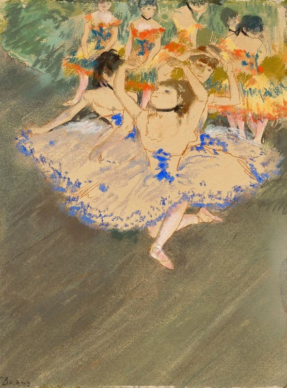 Danseuses sur la scène as a canvas print