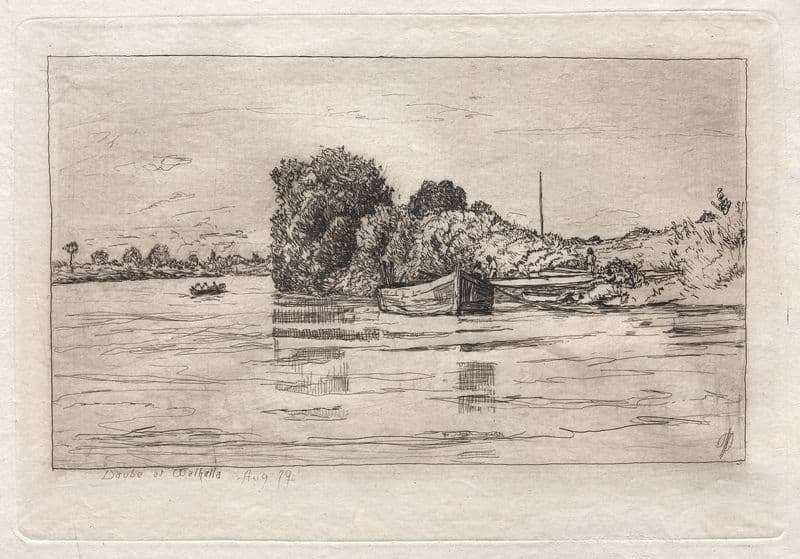 Danube at Walhalla as a canvas print