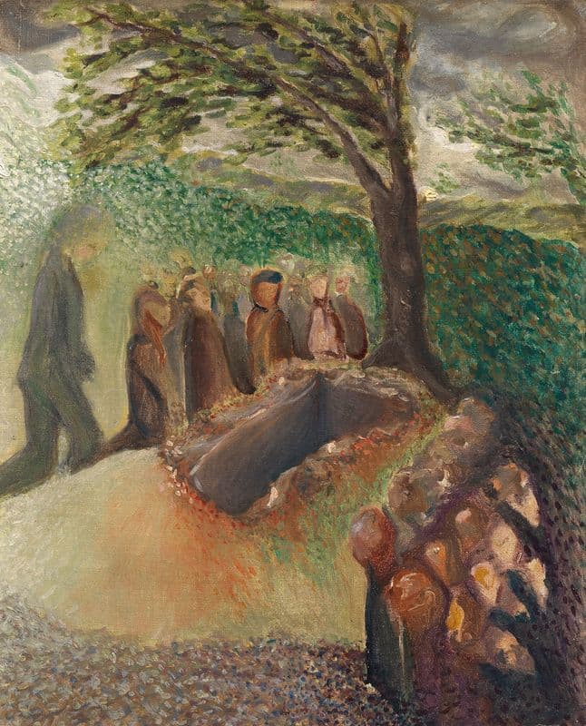 Das Begräbnis Gustav Mahlers as a canvas print