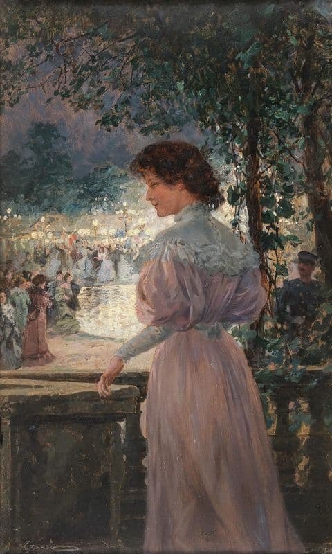 Das Gartenfest as a canvas print