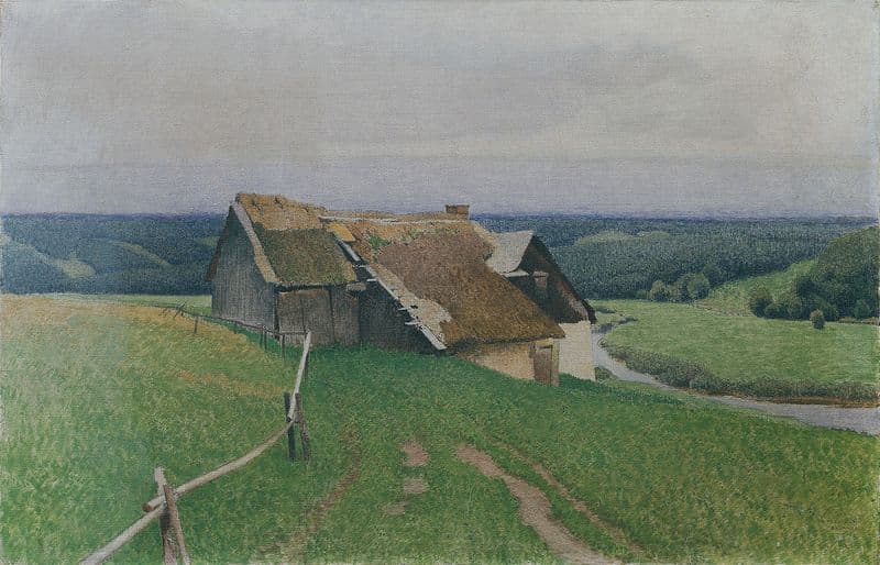 Das Haus auf der Höhe as a canvas print