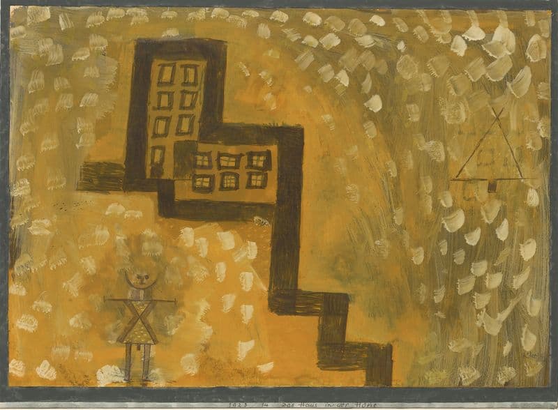 Das Haus In Der Höhe (The House On High) as a canvas print