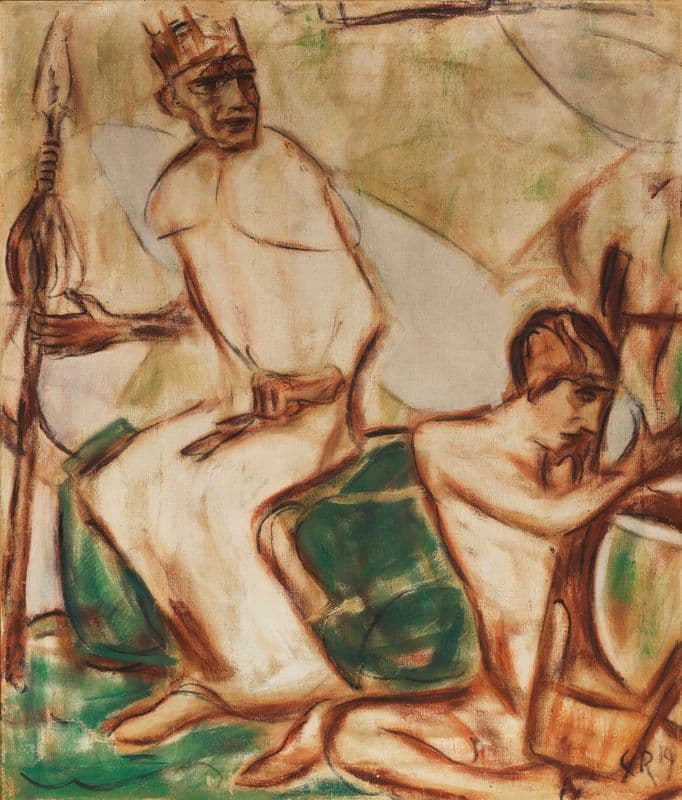 David und Saul as a canvas print