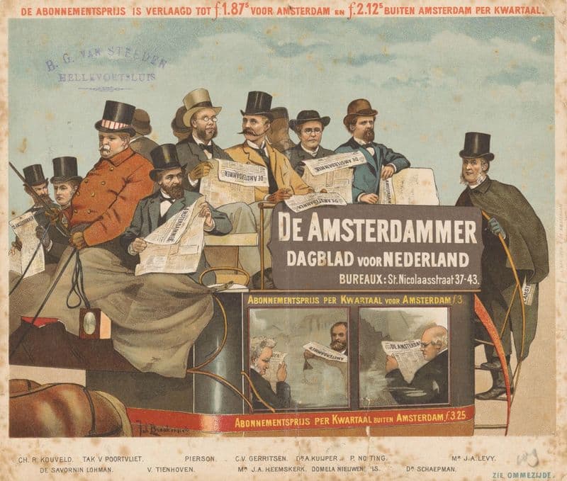 De Amsterdammer. Dagblad voor Nederland (1880-1886) as a canvas print