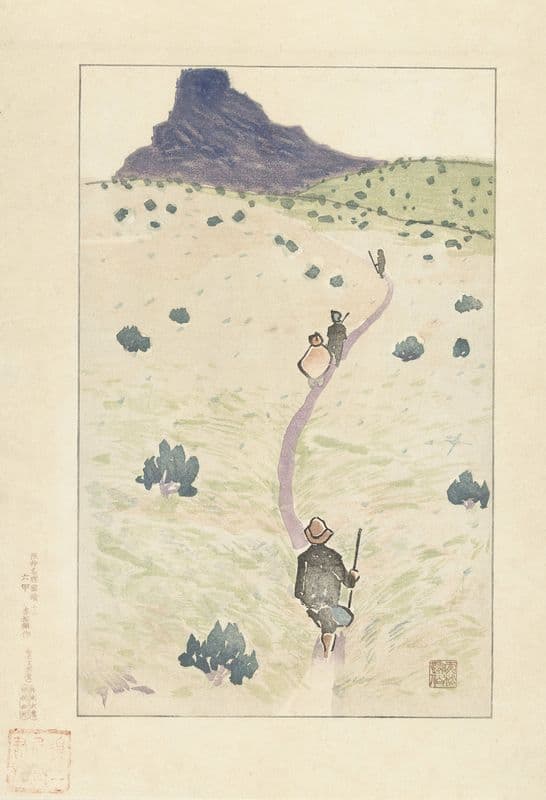 De berg Rokko as a canvas print