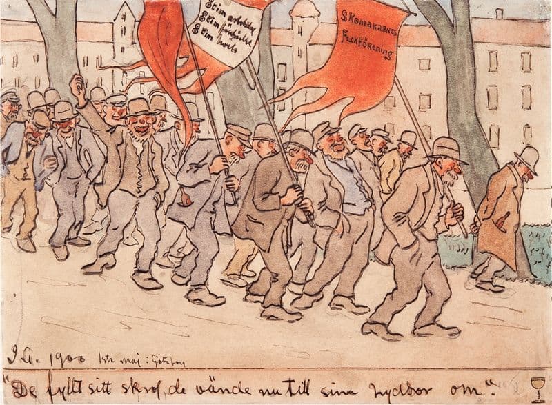 De fyllt sitt skrof de vände nu till sina hyddor om as a canvas print