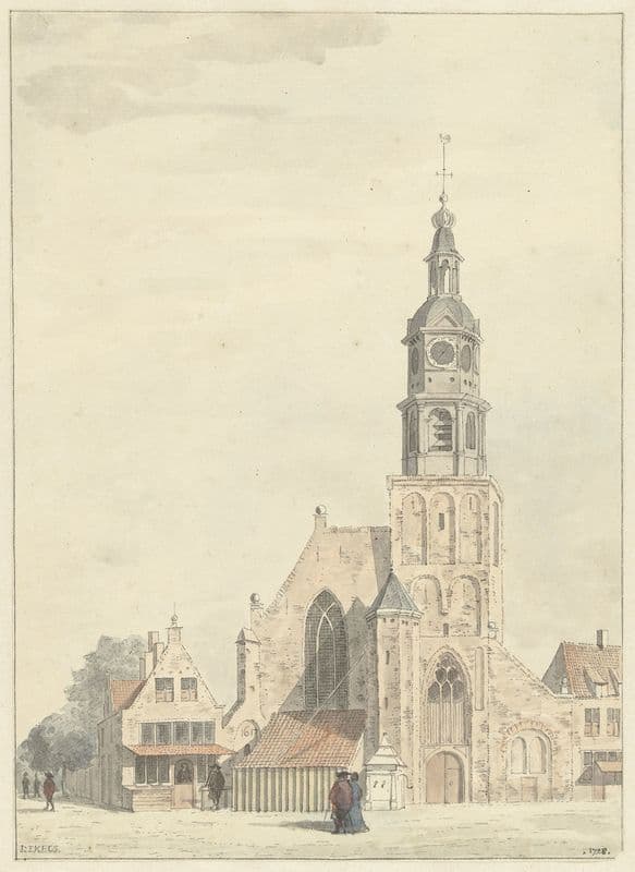De kerk te Buren as a canvas print
