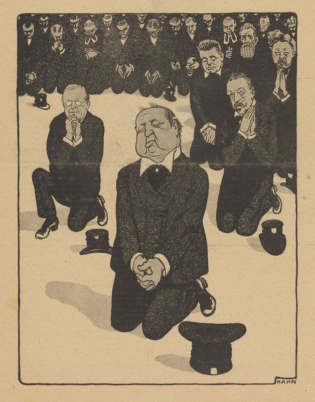 De Notenkraker, 22 juni 1907 ; Na de overwinning as a canvas print