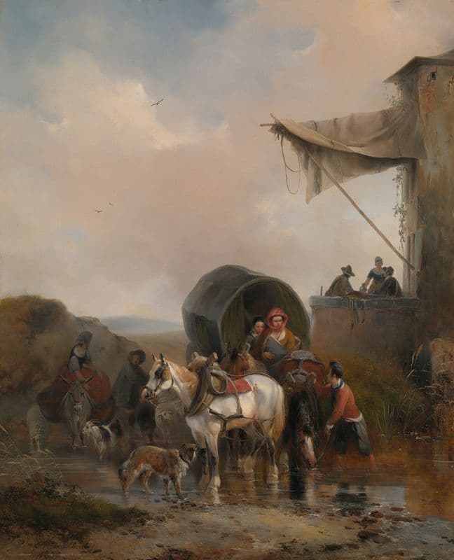 De pleisterplaats as a canvas print