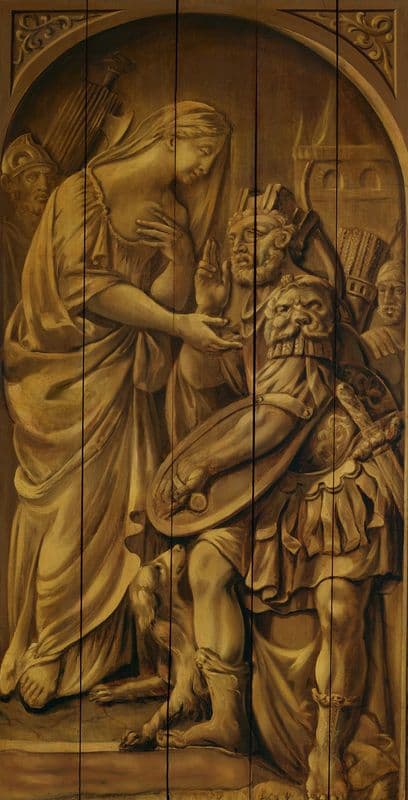 De stad Alkmaar zweert trouw aan de Maagd van Holland as a canvas print